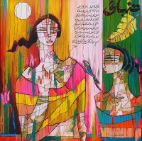 A. S. Rind, 24 x 24 Inch, Acrylic On Canvas, Figurative Painting, AC-ASR-543